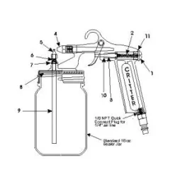 Critter Spray Gun Locknut