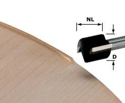 Festool 19mm Trim Router Bit - 8mm shank