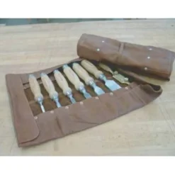Large Deluxe Leather Chisel Roll
