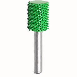 Smooth End Cylinder Saburr Tooth Carbide Burrs - 1/4 inch Shank